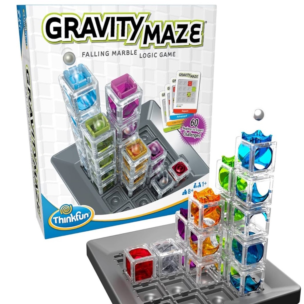 🧠✨ ThinkFun Gravity Maze – Falling Marble Logic Game ✨🧠